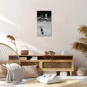 Impression sur toile - Image sur toile - Toujours sur le rivage… - 45x80 cm