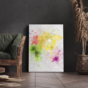 Impression sur toile - Image sur toile - Toutes les couleurs du monde - 80x120 cm