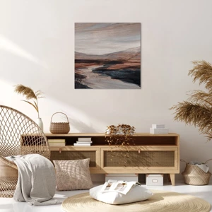 Impression sur toile - Image sur toile - Une vallée tranquille - 60x60 cm