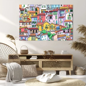 Impression sur toile - Image sur toile - Ville joyeuse - 120x80 cm