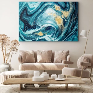 Impression sur toile - Image sur toile - Vortex bleu - 100x70 cm