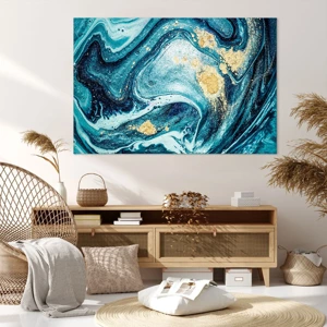 Impression sur toile - Image sur toile - Vortex bleu - 120x80 cm