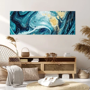 Impression sur toile - Image sur toile - Vortex bleu - 140x50 cm