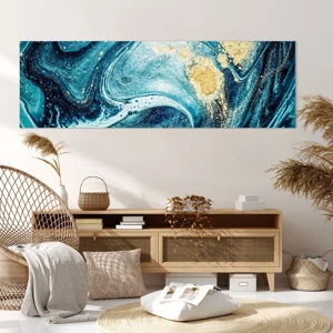 Impression sur toile - Image sur toile - Vortex bleu - 160x50 cm