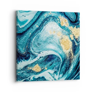 Impression sur toile - Image sur toile - Vortex bleu - 40x40 cm