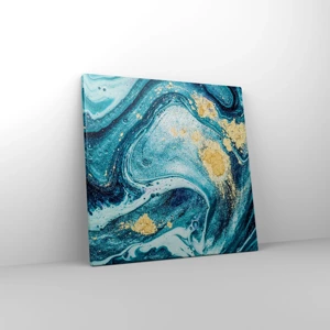 Impression sur toile - Image sur toile - Vortex bleu - 40x40 cm