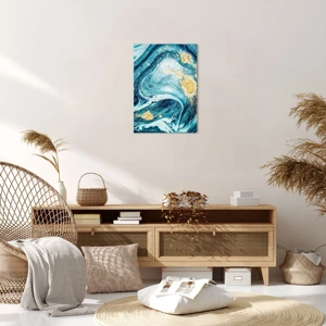 Impression sur toile - Image sur toile - Vortex bleu - 50x70 cm