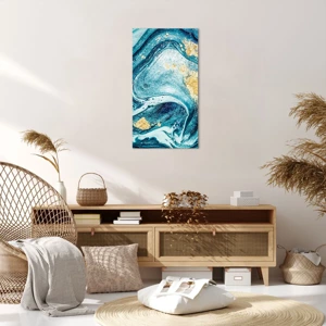 Impression sur toile - Image sur toile - Vortex bleu - 55x100 cm