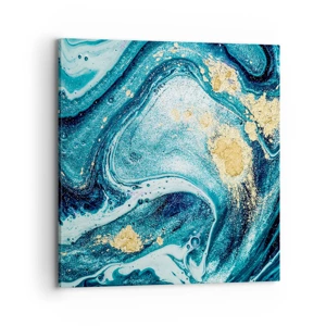 Impression sur toile - Image sur toile - Vortex bleu - 70x70 cm