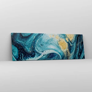 Impression sur toile - Image sur toile - Vortex bleu - 90x30 cm