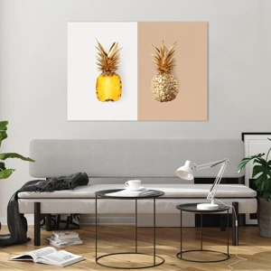 Impression sur verre - Image sur verre - Ananas pour nous - 100x70 cm