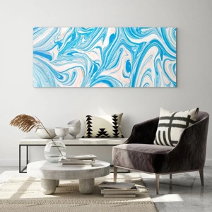 Impression sur verre - Image sur verre - Bassin turquoise - 160x50 cm