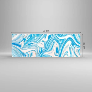 Impression sur verre - Image sur verre - Bassin turquoise - 90x30 cm