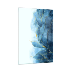 Impression sur verre - Image sur verre - Bleu doré - 80x120 cm