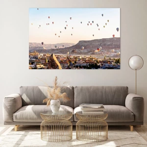 Impression sur verre - Image sur verre - Comme des navires dans le ciel - 120x80 cm