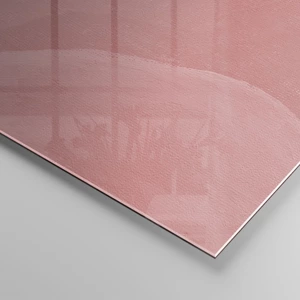 Impression sur verre - Image sur verre - Composition organique en rose - 100x70 cm