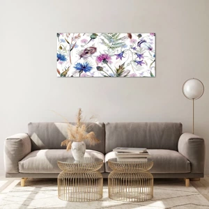 Impression sur verre - Image sur verre - Herbier polonais - 100x40 cm