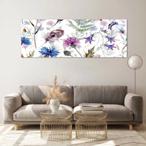 Impression sur verre - Image sur verre - Herbier polonais - 140x50 cm