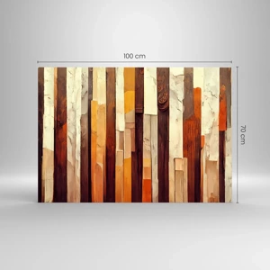 Impression sur verre - Image sur verre - Hymne des arbres forestiers - 100x70 cm