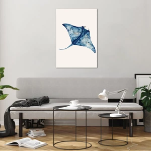 Impression sur verre - Image sur verre - La vie en bleu - 70x100 cm