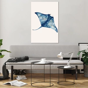 Impression sur verre - Image sur verre - La vie en bleu - 80x120 cm