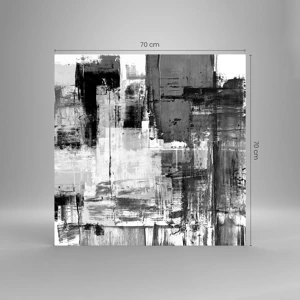 Impression sur verre - Image sur verre - Le gris est beau - 70x70 cm