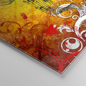 Impression sur verre - Image sur verre - Que la musique coule - 160x50 cm