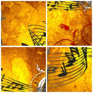 Impression sur verre - Image sur verre - Que la musique coule - 160x50 cm