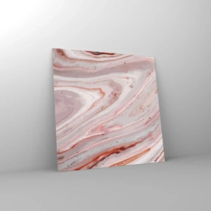 Impression sur verre - Image sur verre - Rose liquide - 30x30 cm