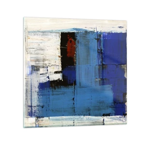 Impression sur verre - Image sur verre - Secret de bleu - 30x30 cm