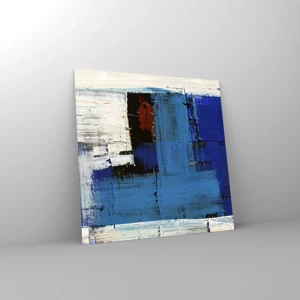 Impression sur verre - Image sur verre - Secret de bleu - 30x30 cm