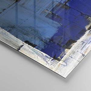 Impression sur verre - Image sur verre - Secret de bleu - 30x30 cm