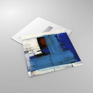 Impression sur verre - Image sur verre - Secret de bleu - 70x70 cm