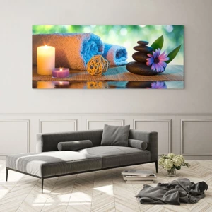 Impression sur verre - Image sur verre - Temps pour le corps - 100x40 cm