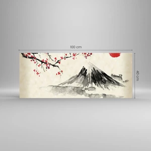 Impression sur verre - Image sur verre - Tomber amoureux du Japon - 100x40 cm