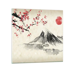 Impression sur verre - Image sur verre - Tomber amoureux du Japon - 70x70 cm