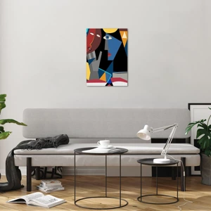 Impression sur verre - Image sur verre - Une conversation entre cubistes - 50x70 cm