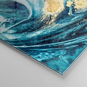 Impression sur verre - Image sur verre - Vortex bleu - 30x30 cm