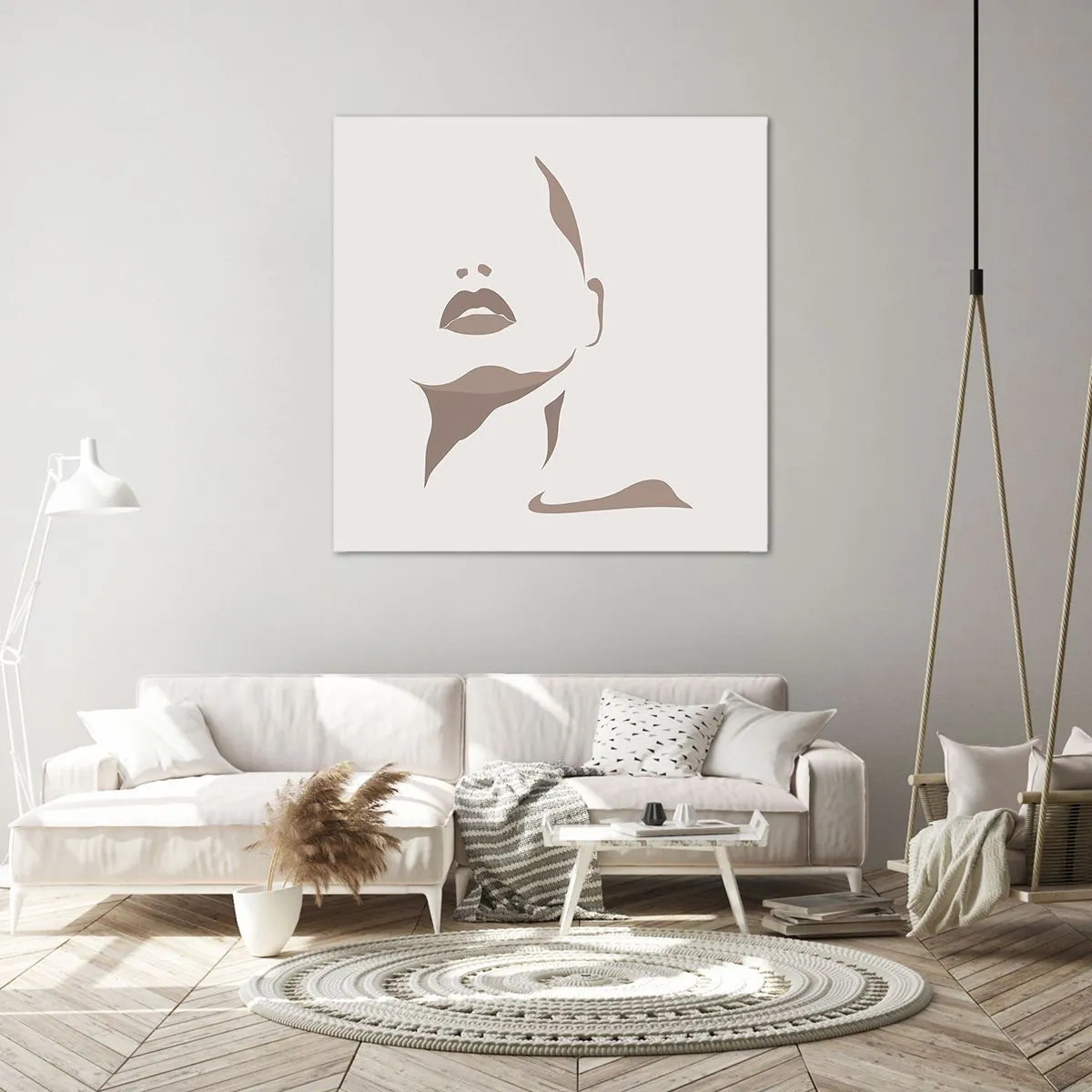 Impression sur toile - Image sur toile - Fait de lumière et d'ombre - 60x60 cm