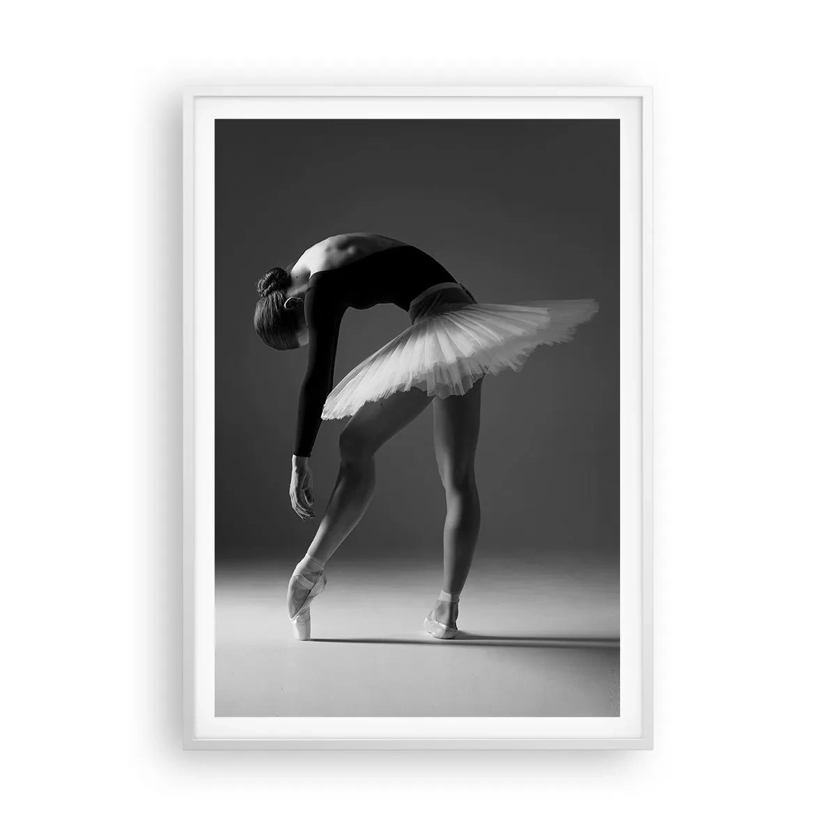 Affiche dans un cadre blanc - Poster - Belle ballerine - 70x100 cm