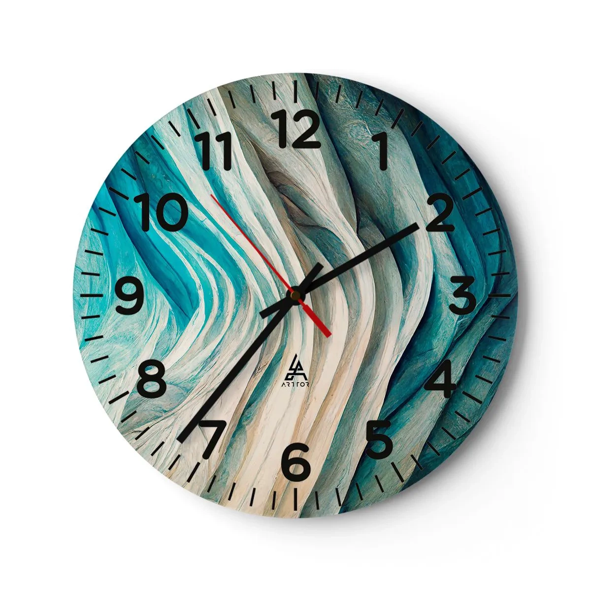 Horloge murale - Pendule murale - Insatiabilité bleue - 30x30 cm