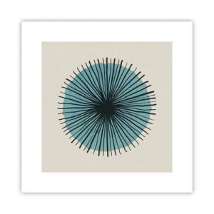 Affiche - Poster - Rayonnant dans l'azur - 30x30 cm