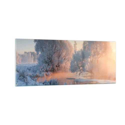 Impression sur verre - Image sur verre - Tout dans le soleil brille en cristal - 100x40 cm