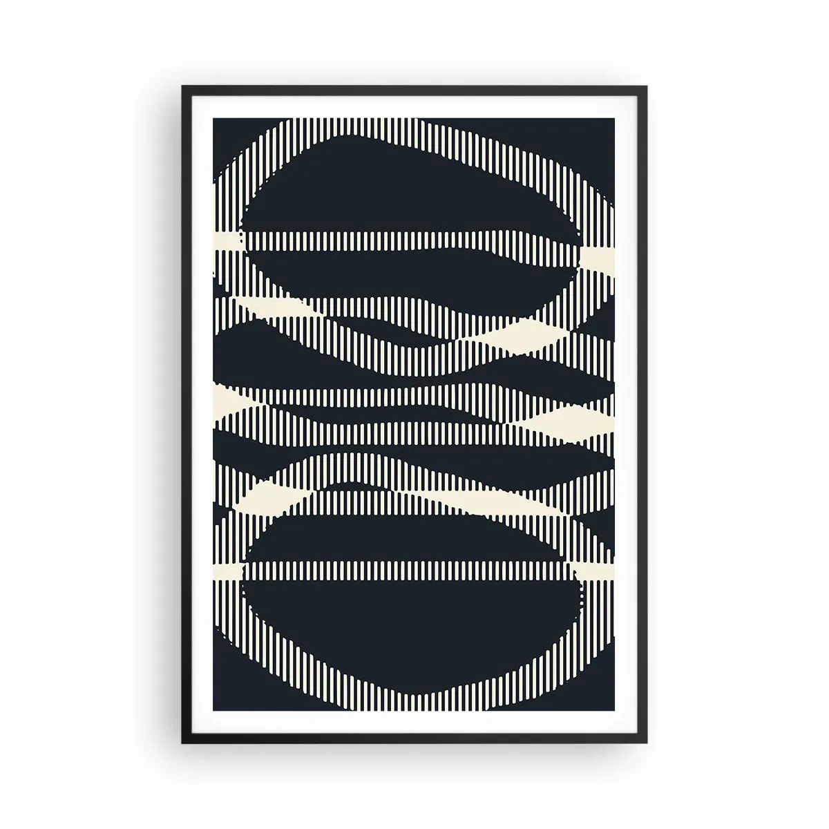 Affiche dans un cadre noir - Poster - Une tentative de briser l'obscurité - 70x100 cm