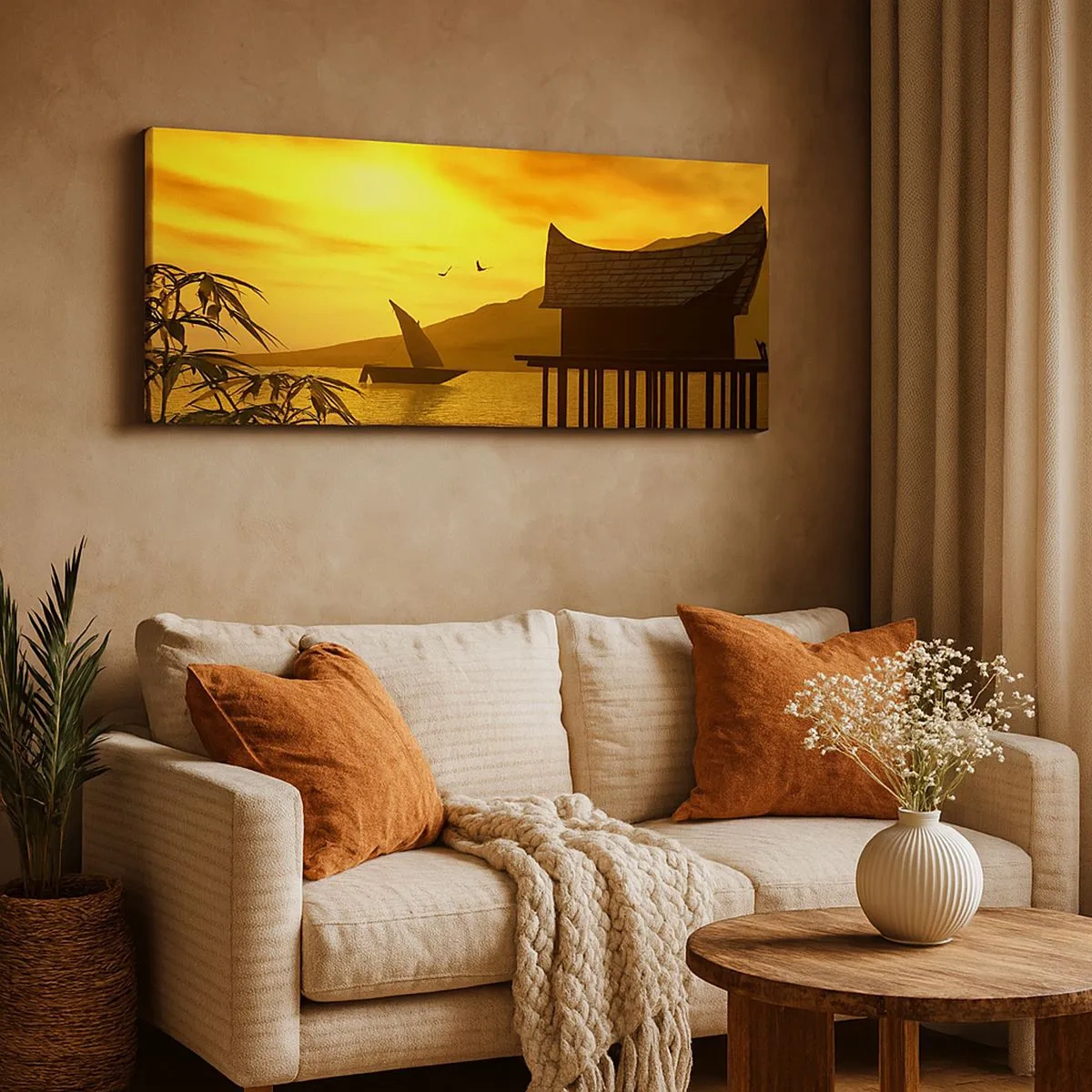 Impression sur toile - Image sur toile - La paix tant désirée - 100x40 cm