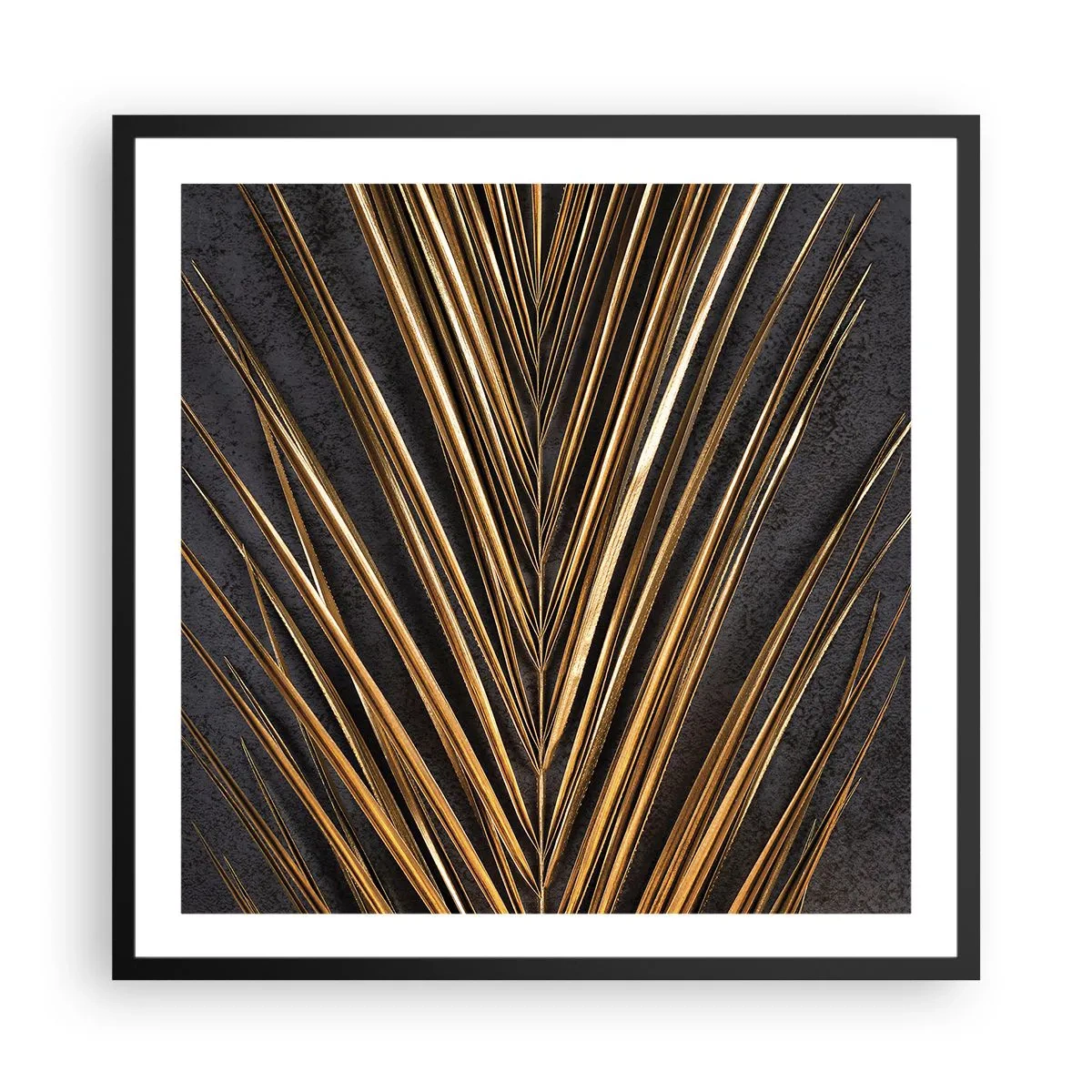 Affiche dans un cadre noir - Poster - L'or des tropiques - 60x60 cm