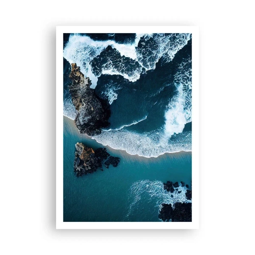 Affiche - Poster - Enveloppé par les vagues - 70x100 cm