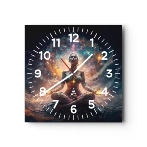 Horloge murale - Pendule murale - Flux de bonne énergie - 40x40 cm