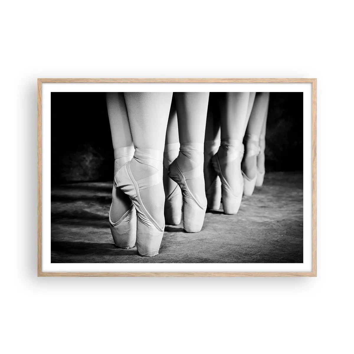 Affiche dans un chêne clair - Poster - Ensemble, simple - 100x70 cm