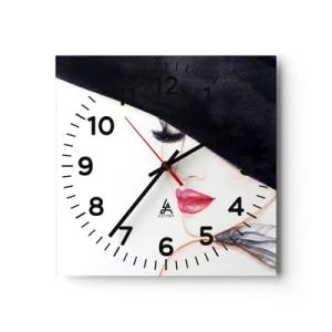 Horloge murale - Pendule murale - Élégance et sensualité - 30x30 cm